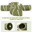 Tunnel pliable pour chat en forme de cactus-1675654944