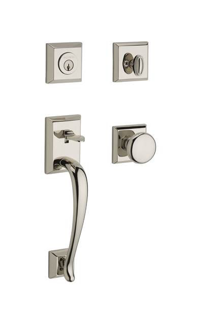 Napa Handleset with Single Cylinder Deadbolt and Door Knob and Rosette Baldwin