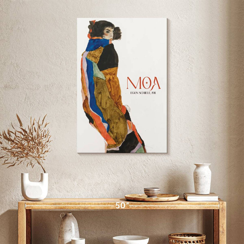 Affiche d'exposition Moa Schiele, H 36 po x l 24 po
