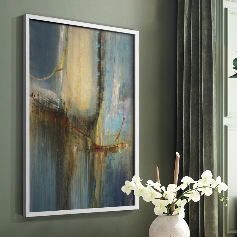 Moon Shadows, reproduction encadrée - bois massif, Blanc, H 28 po x l 22 po