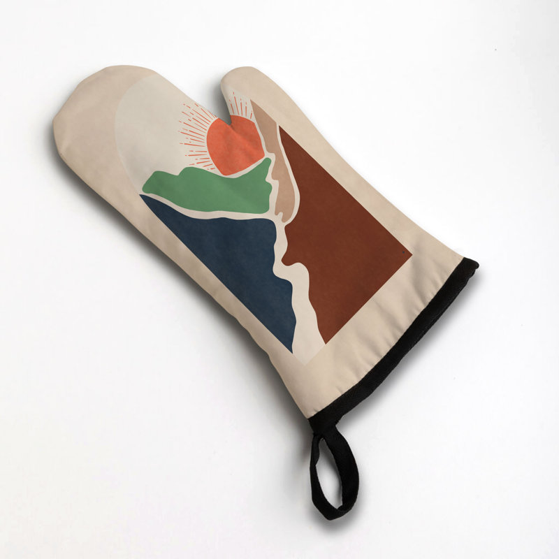 Wild Abstract Oven Mitt Cotton Twill