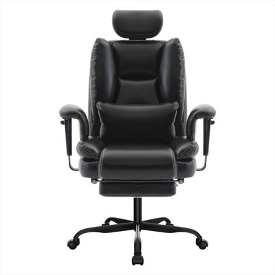 Fauteuil de direction à structure en acier Workspace avec rembourrage en mousse viscoélastique, appui-tête réglable, dossier haut et mécanisme de levage