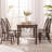 Modern Nut-Brown Rectangular Solid Wood Dining Table-125676908