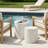 Kareen Concrete Pedestal End Table-1157499599-1157499598