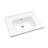 24"L x 18"W Bathroom Vanity Top Ceramic Drop In Single Basin Bathroom Sink with One Faucet Hole(No Base)-125359603