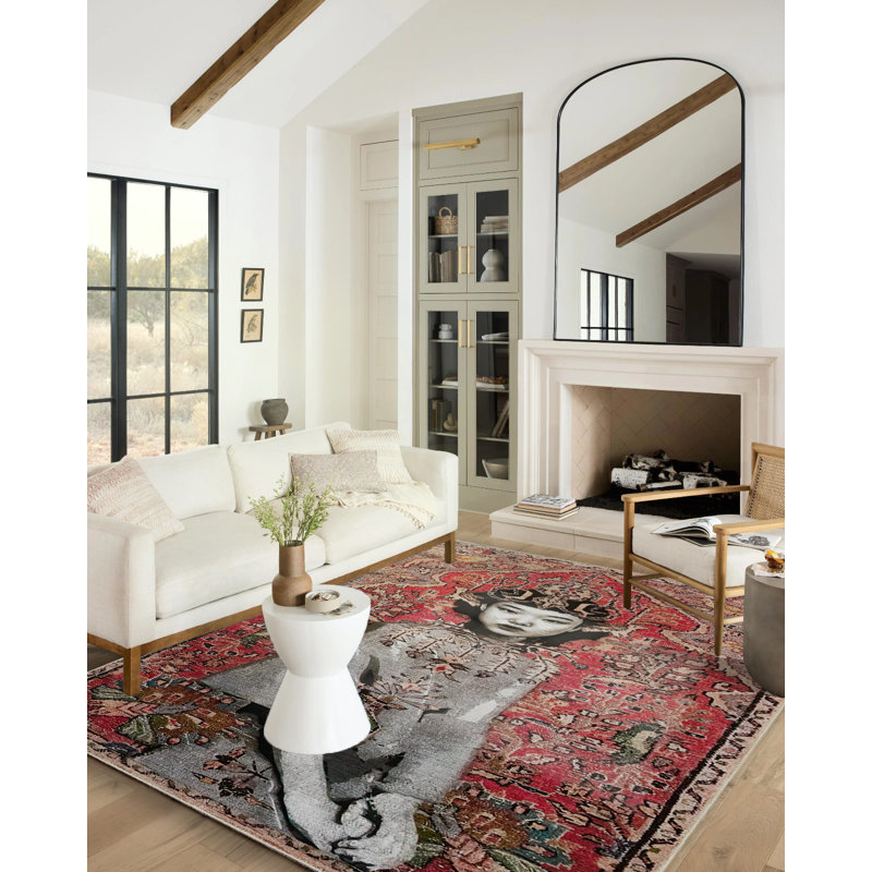 Tapis tissé à franges Vintage, Tapis de couloir 3 pi 3,37 po x 9 pi 10,11 po