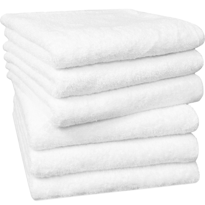 Midweight Hand Towel, White