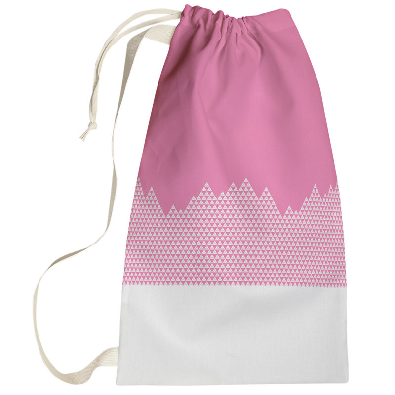 Sac à linge mountain, Petit (H 64 po x l 20 po x P 1,5 po), Rose
