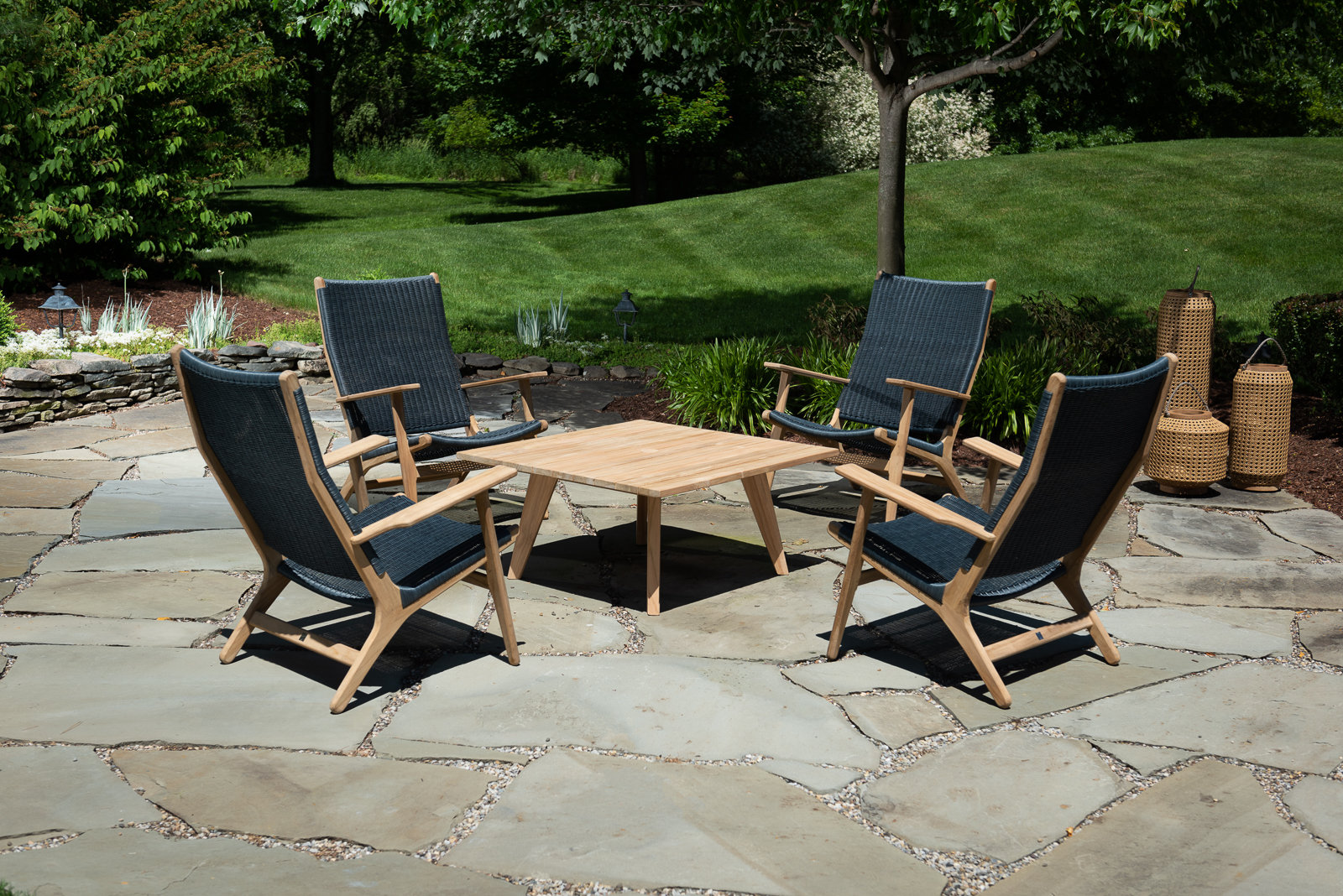Dover Outdoor Adirondack Chair with Table
