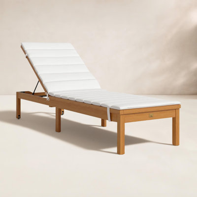 Jade 24" Eucalyptus Patio Chaise Lounge
