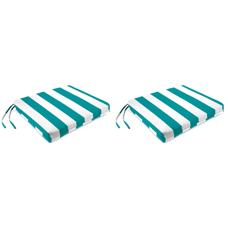 Outdoor Seat/Back Cushion, Awning Turquoise