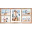 Cadre photo Collage pour présentation de photos 8 x 10 x 4 x 5 x 7, 5 cadres photo de famille avec décoration murale en verre trempé (paquet Rustic Brown_1)