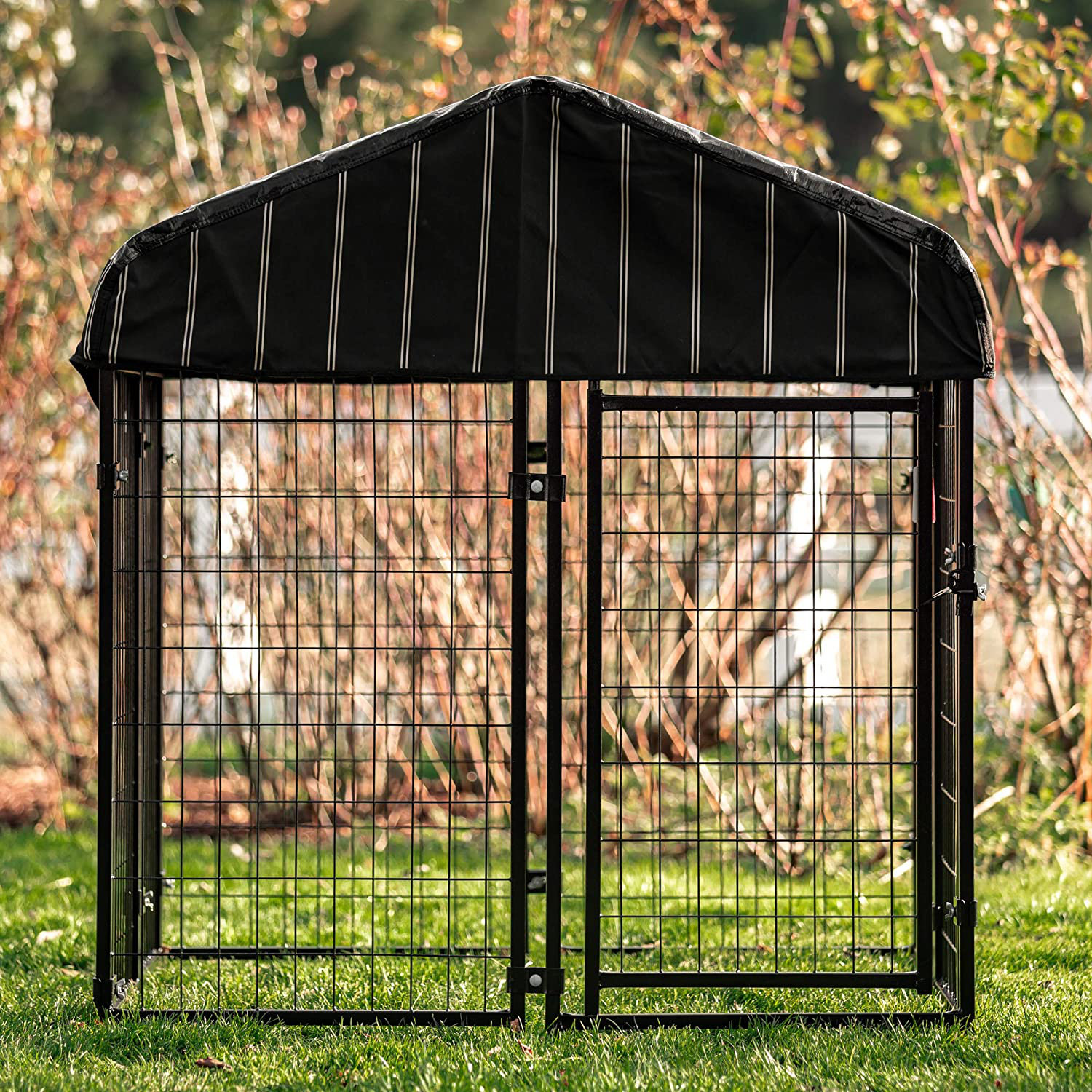 Lucky Dog Pet Resort Steel Yard Kennel Reviews Wayfair Canada