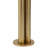 Modern Glam Console Table with Marble Top and Dual Column Metal Iron Wood Base Structure