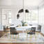 Cezka Oval Marble Top Dining Table