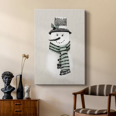 Bonhomme de neige des Fêtes - galerie Cavas sur mesure