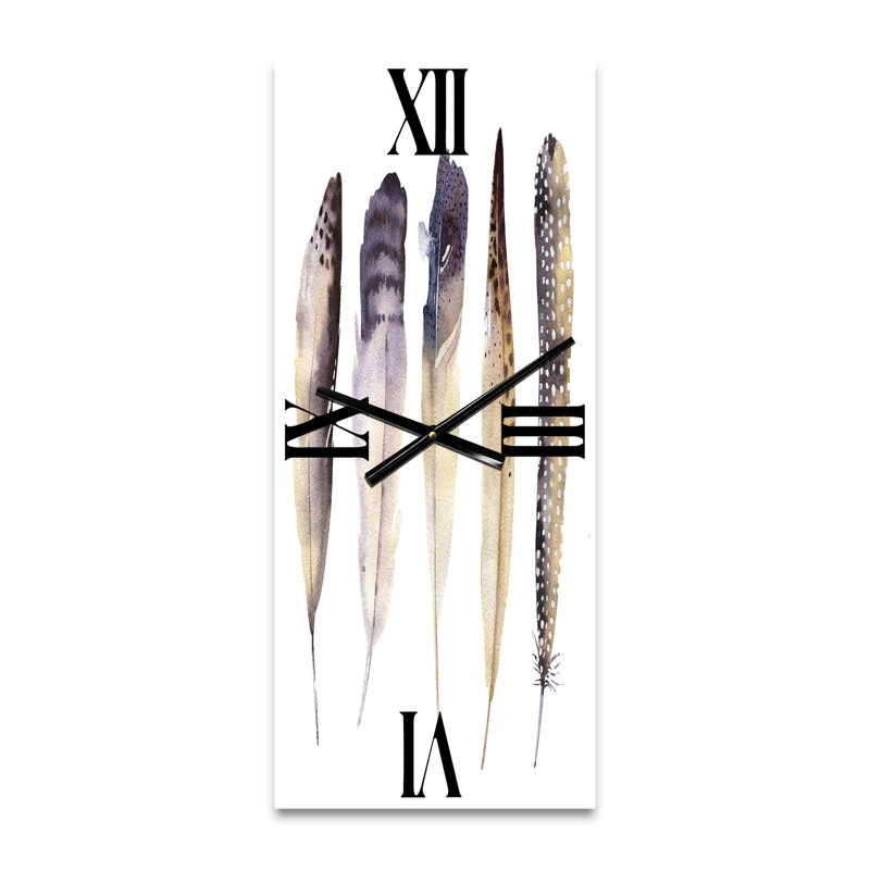 Horloge murale Ethnic Feathers II, Petit