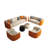 Business light  luxury negotiation sofa