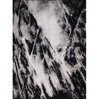 Tapis gris tissé à la main Timton