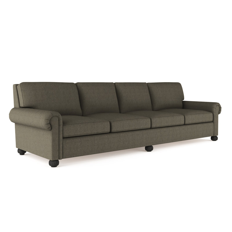 Canapé Leroy, H 36 po x l 120 po x P 43 po, Velours Graphite