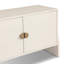 Cressida Media Console-Ivory Painted Linen