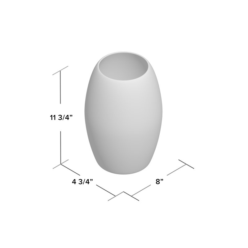 Vase de table Aphroditi, H 11,75 po x l 8 po x P 4,75 po