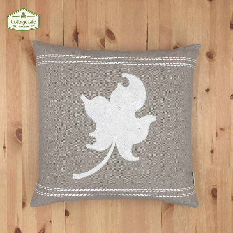 Housse de coussin en coton 18 po et insert, Duvet / Plumes