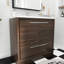 35,2 po X P 19,5 po P x 34,3 po Meuble-lavabo autoportant H avec plateau en résine blanche-1420035444