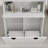 Cabinets with Tilt-Out Laundry Baskets &amp; Adjustable Shelves for Bathroom, Snow White | Minimalist MDF
