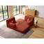 Canapé modulaire de 78,8 pouces, canapé convertible Pudding Block, canapé-lit sur pied avec accoudoirs et canapé-lit confortable, canapé à compression pour le salon et la chambre à coucher -SJ-Orange-472017764