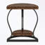 Table de bout demi-ronde avec tablette ouverte