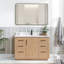 Meuble-lavabo simple 48 po avec plateau en pierre et miroir Cloverfield-93496091-93496089