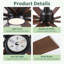 84" Lowe Profile Ceiling Fan With Light-1177949816-1177949818
