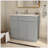 Versatile 36 In. W X 21 In. D X 34.5 In. H In Shaker White Plywood Ready To Assemble Floor Vanity Sink Base Kitchen Cabinet With Left Door-968353000
