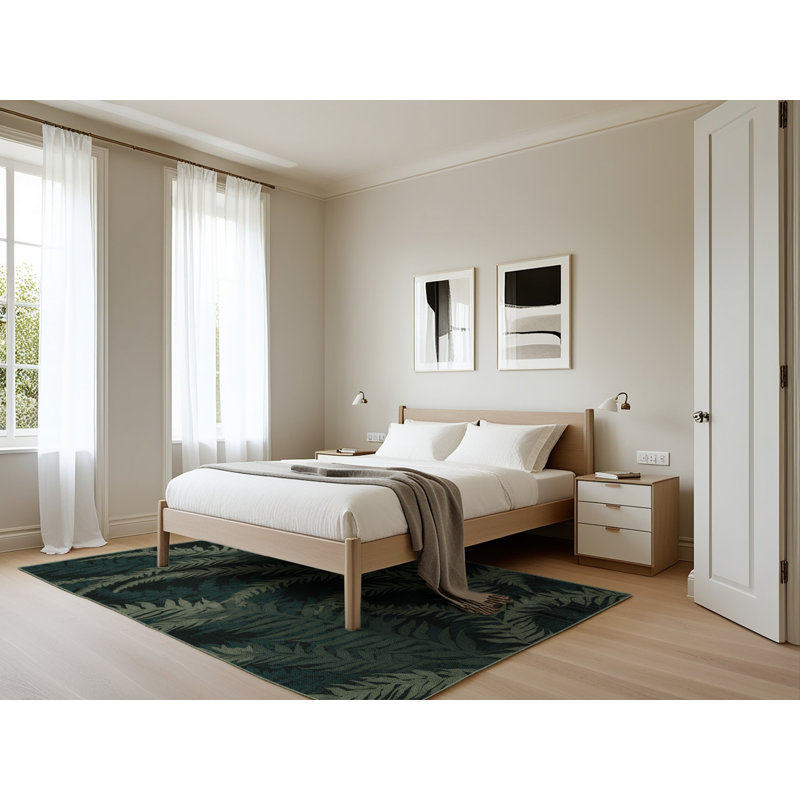 Tapis vert lavable à la machine, Rectangle 5 pi x 7 pi