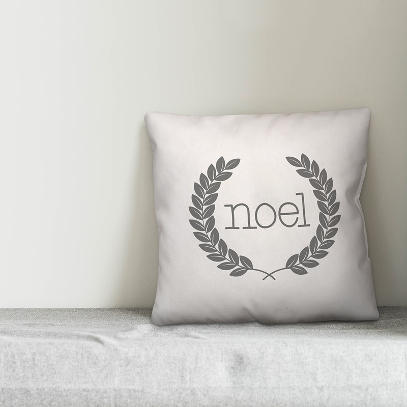  Coussin Noel, 16 po x 1 po, Housse de coussin seulement - sans coussin