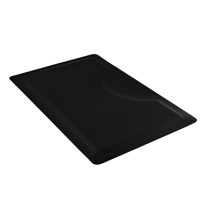 Tapis de chaise de salon anti-fatigue 3 x 5 pi avec découpe - Tapis de salon en PVC durable pour coiffeurs