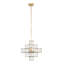 Luminaire suspendu cubique 6 lumières