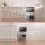 Machine à glaçons commerciale Coolake 200 lb / 24 h, machine à glaçons refroidie à l'air sous le comptoir avec rangement pour glaçons de 50 lb, machine à glaçons autonettoyante en acier inoxydable pour bar à domicile