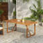 Table de salle à manger d'extérieur 67 po en bois d'acacia, idéale pour les rassemblements de patio et de jardin, finition teck