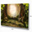 Romantiques vert forêt vue - impression sur toile tendue-18435679