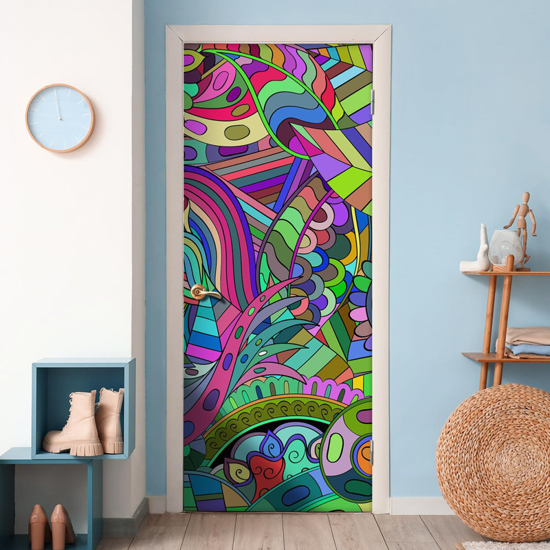 Vibrant Graffi Street Paint Peel & Stick Border, 120" L x 48" W
