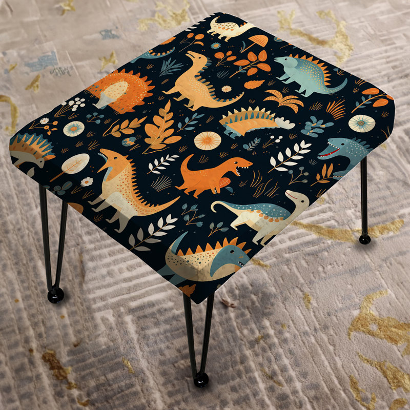 Dinosaurs Roar - Repose-pieds rectangulaire à imprimé animal