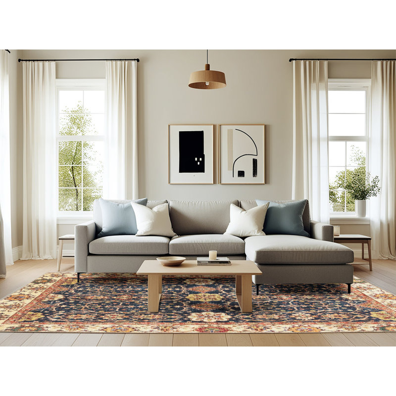 Tapis abstrait moderne 3549, Rectangle 6 pi x 9 pi