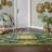 Green Hand Knotted Wool Area Rug-1116900245