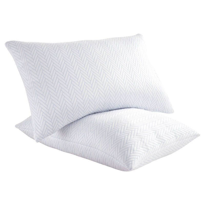 2 Pack Cooling Down Alternative Pillow Set, King