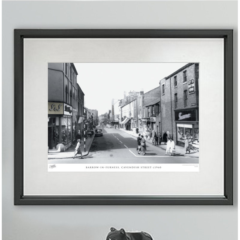 Barrow-in-Furness, Cavendish Street C1960 by Francis Frith - Single Picture Frame Print, 28cm H x 36cm W x 2.3cm D