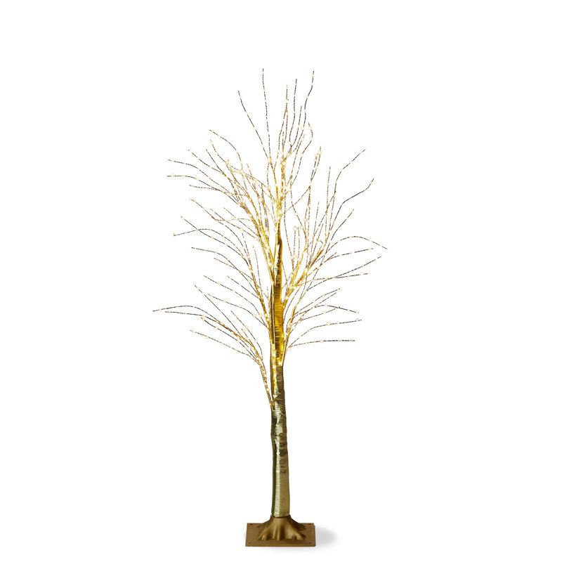 Twinkle Led Pine Tree 4Ft, Gold