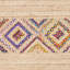Tapis géométrique en jute / coton tissé à la main Bynum-26609331