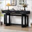 Elegant Console Table with Three Drawers, Extra Long Entryway Table for Entryway, Hallway-2094708896